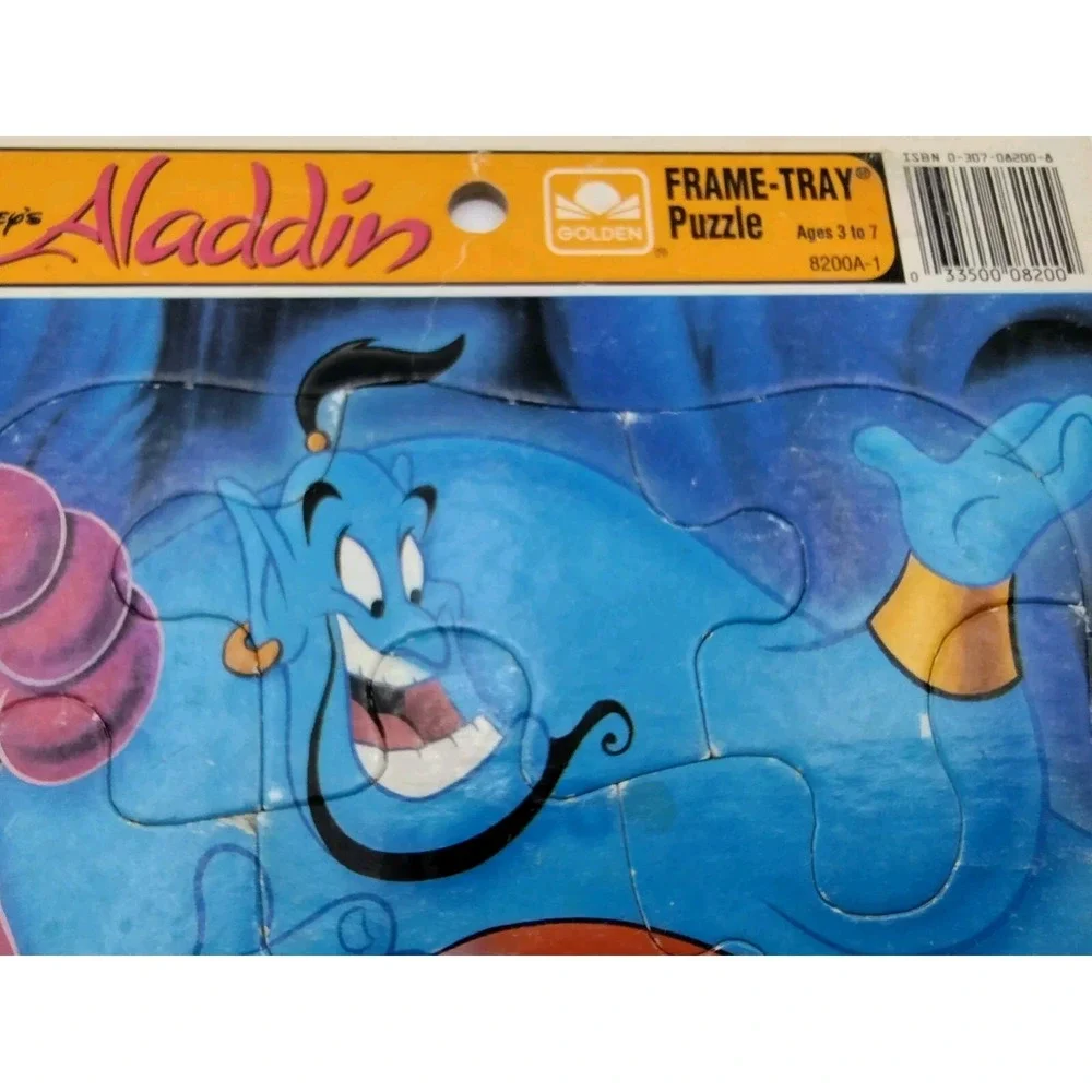 ALADDIN Walt Disney's PUZZLE VTG Golden‎ Kids Collect Rare SEE B59.1ES1138